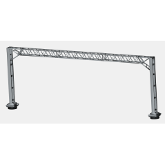Mk1 OHLE Type D Platform Structure Kit - 2 Low Masts with 2-Track 190mm Span (SET E16-33)