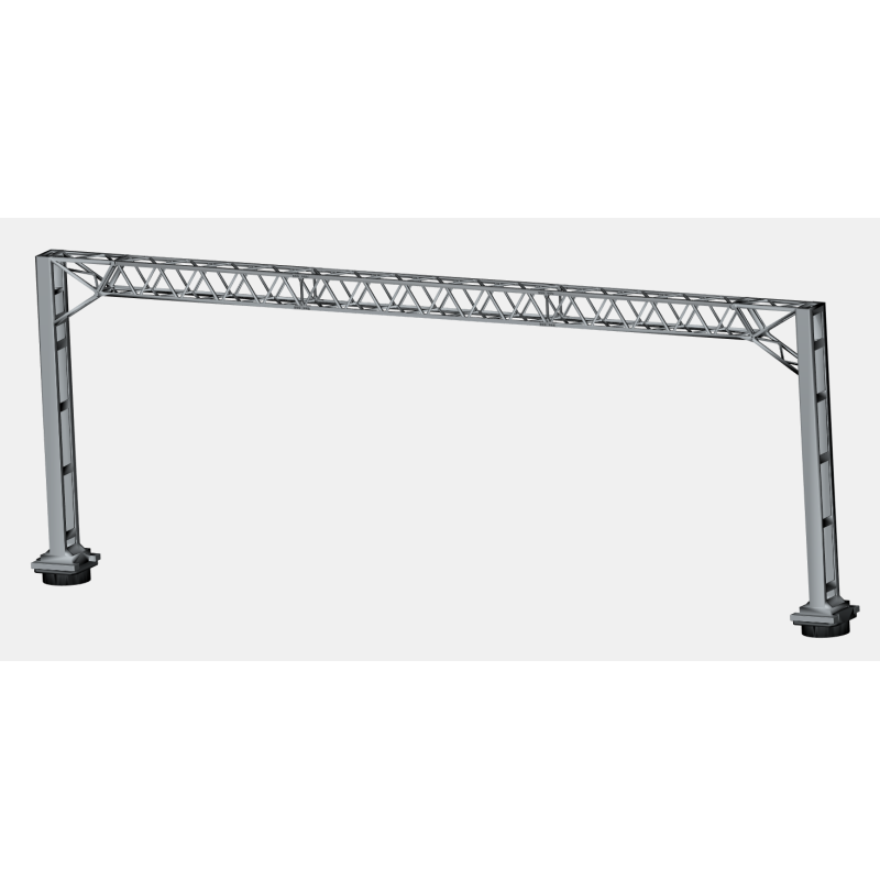 Mk1 OHLE Type D Platform Structure Kit - 2 Low Masts with 2-Track 190mm Span (SET E16-33)