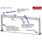 Mk1 OHLE Type D Platform Structure Kit - 2 Low Masts with 2-Track 190mm Span (SET E16-33)