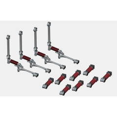 Mk1 OHLE Type F Registration Arms and Wire Anchors Kit for Type F Anchor Portal (SET E16-66)