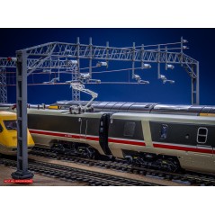 Mk1 OHLE Type A Structure Kit - 2 Masts with 4-Track 230mm Span (SET E16-2)