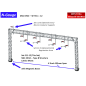 N-Gauge OHLE - Mk1 - Type B Structure Kit for 4-Track (135mm Span) - (SET E11-12)