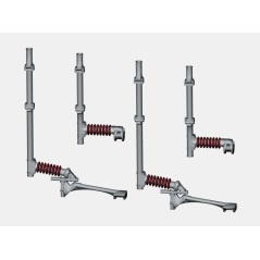 N-Gauge OHLE - Mk1 Registration Arms and Catenary Wire Supports Kit for Type A or B Structures - (SET E11-5)