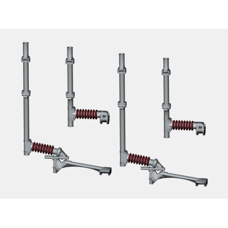 N-Gauge OHLE - Mk1 Registration Arms and Catenary Wire Supports Kit for Type A or B Structures - (SET E11-5)