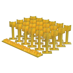 Mile posts - BR / Network Rail style - TT:120 Scale (Pack of 24)