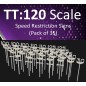 BR Speed Restriction Signs - TT:120 Scale (Pack of 35)